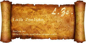 Laib Zselyke névjegykártya